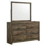 Bailey - 6 Drawer Dresser & Mirror Set - Walnut Bailey - 6 Drawer Dresser & Mirror Set - Walnut