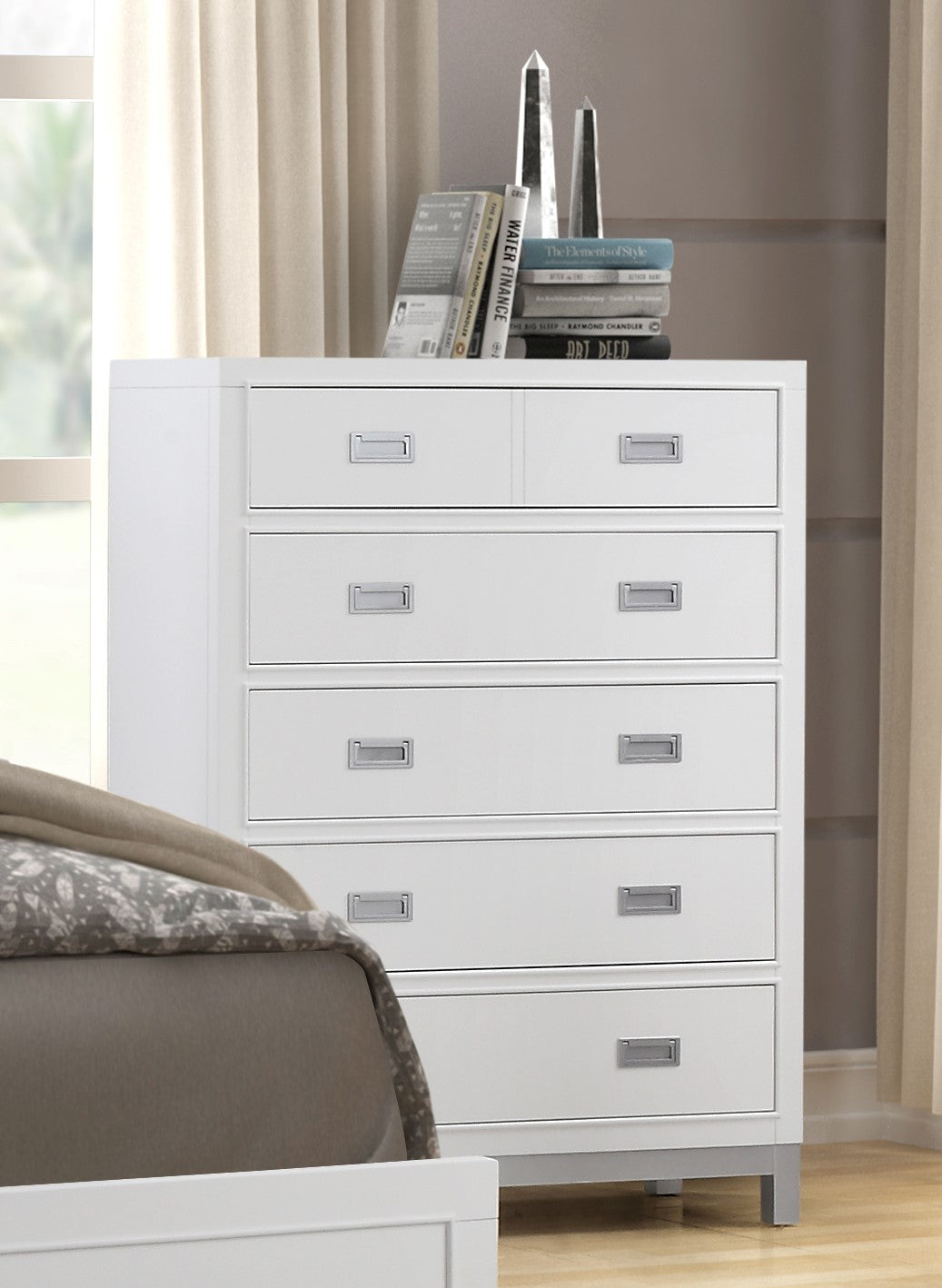 Mabel Chest- White/ Espresso Mabel Chest- White/ Espresso