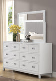 Mabel Dresser and Mirror- White/ Espresso Mabel Dresser and Mirror- White/ Espresso