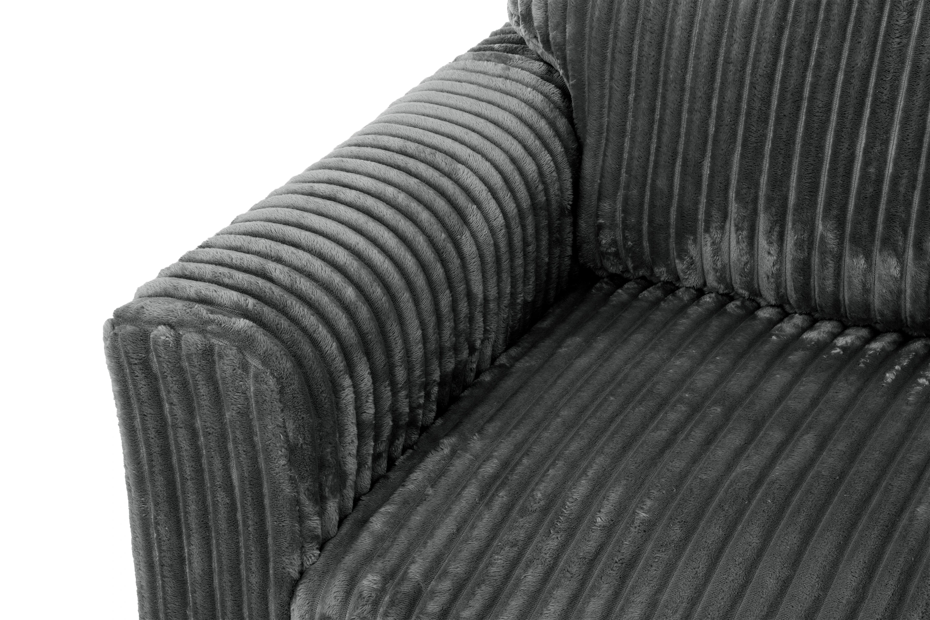 Arabella Media Sleeper – Dark Grey Sectional