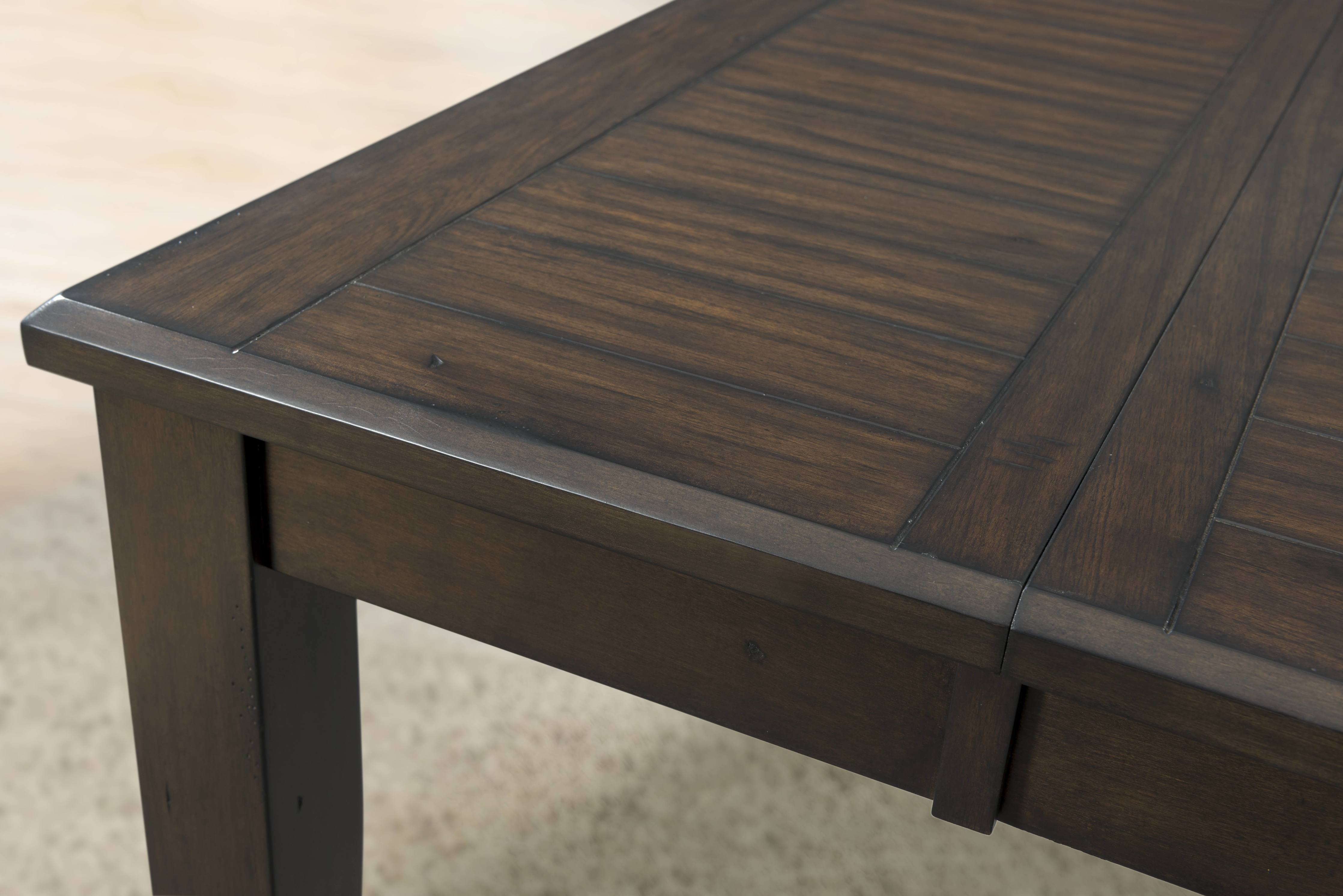 Copper Ridge- Dining Table, 4 Side Chairs and a Bench