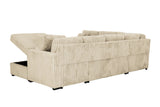 Tadley Media Sleeper – Beige Sectional